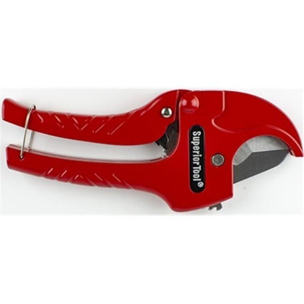 Superior Tool 37110 Ratchet Action Stainless Steel PVC Cutter with Blade, Superior Tool, Mfr#: 37110