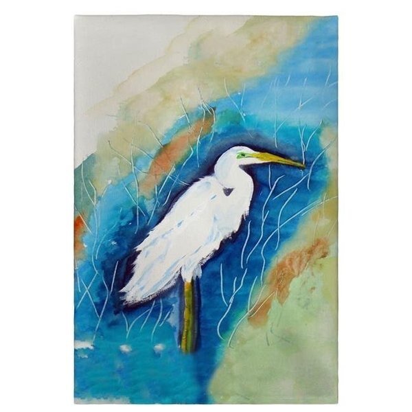 Betsy Drake GT399 Great Egret Right Guest Towel - 20 x 20 in., Betsy Drake, Mfr#: GT399