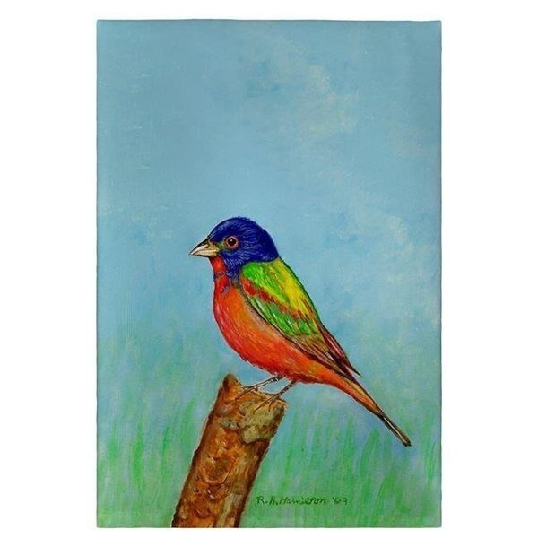 Betsy Drake GT920 20 x 20 in. Painted Bunting Guest Towel, Betsy Drake, Mfr#: GT920