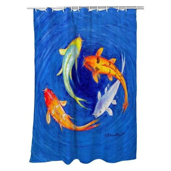 Betsy Drake SH857 Swirling Koi Shower Curtain, Betsy Drake, Mfr#: SH857