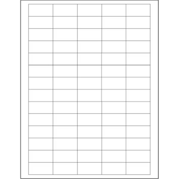 Tape Logic LL160 1.5 x 0.75 in. White Rectangle Laser Labels - Pack of 7000, Box Partners, Mfr#: LL160