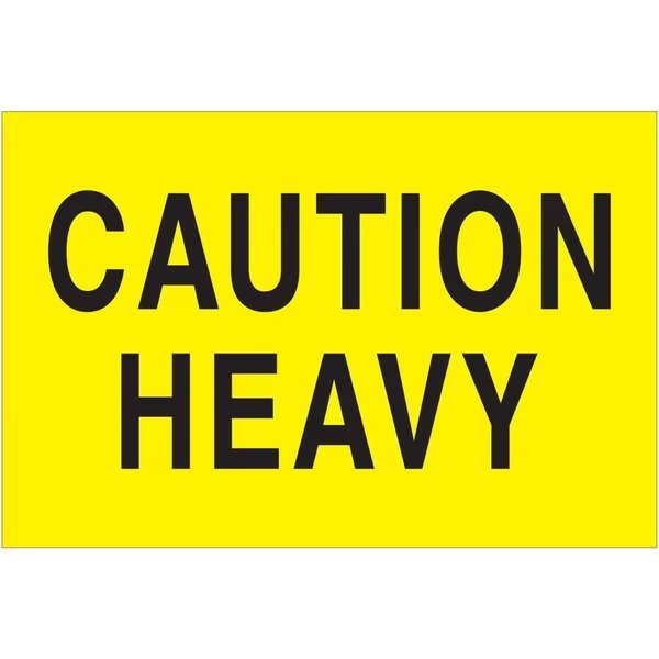 2 x 3 in. Caution Heavy LabelsFluorescent Yellow, Box Partners, Mfr#: DL1610