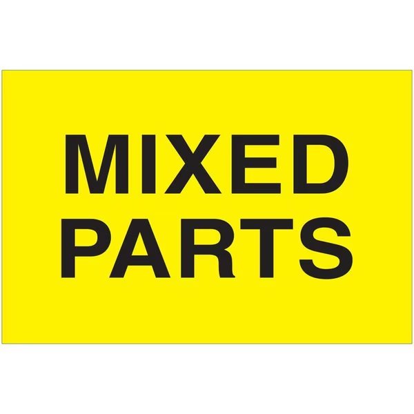 2 x 3 in. Mixed Parts LabelsFluorescent Yellow, Box Partners, Mfr#: DL1623