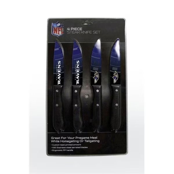 Baltimore Ravens Knife Set - Steak - 4 Pack, The Sports Vault, Mfr#: 7183110203