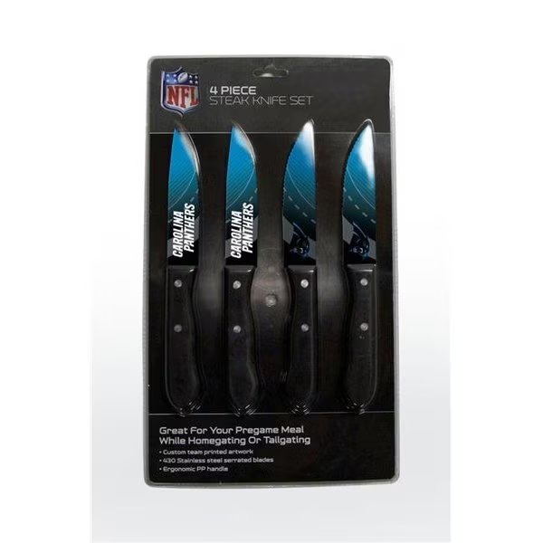 Carolina Panthers Knife Set - Steak - 4 Pack, The Sports Vault, Mfr#: 7183110205
