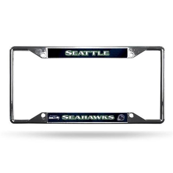 Seattle Seahawks License Plate Frame Chrome EZ View, Bookazine, Mfr#: 9474649044