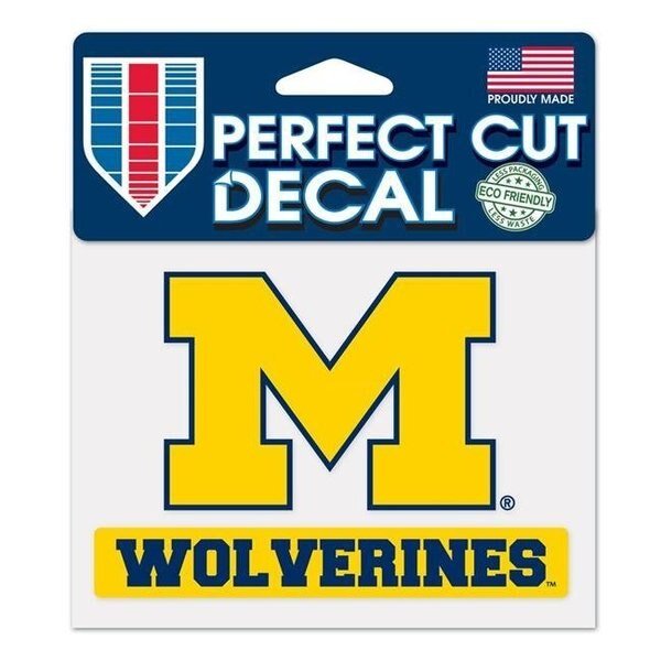 Michigan Wolverines Decal 4.5x5.75 Perfect Cut Color, Wincraft, Mfr#: 3208538151
