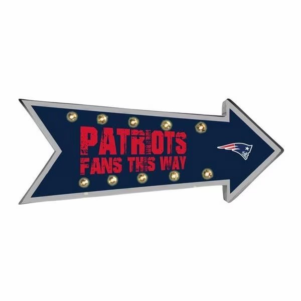 Forever Collectibles 9279784557 New England Patriots Running Light Marquee Sign, Forever Collectibles, Mfr#: 9279784557