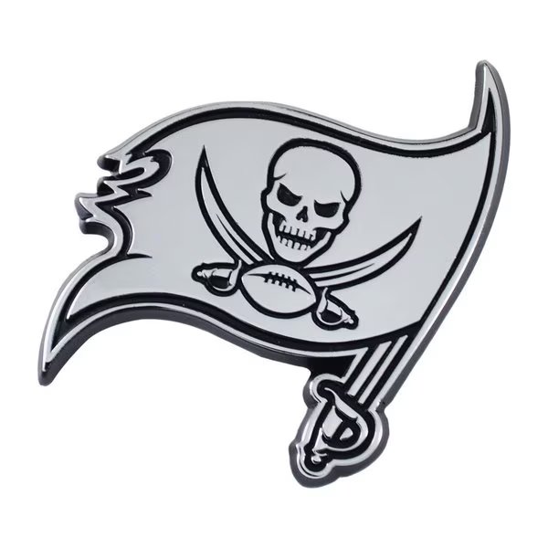 Fanmats 4298905630 Tampa Bay Buccaneers Premium Metal Chrome Auto Emblem, Fanmats, Mfr#: 4298905630