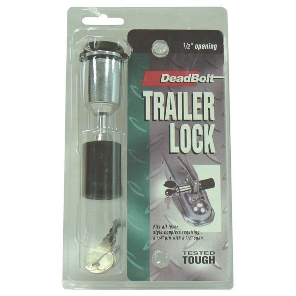 0.25 x 0.5 in. Trailer Hitch Lock - Fits All Lever Style Couplers, Barjan, Mfr#: BA53798