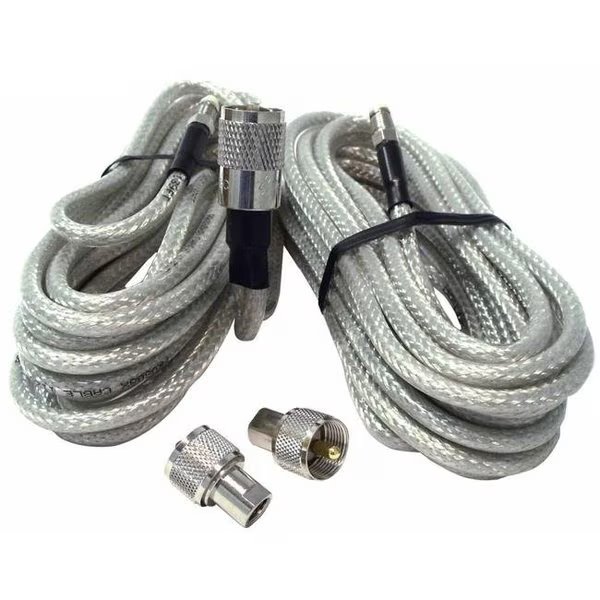 Procomm PR18SD8XN13 18 ft. Co-Phase RG8X with Nip Connectors; Clear, Procomm, Mfr#: PR18SD8XN13