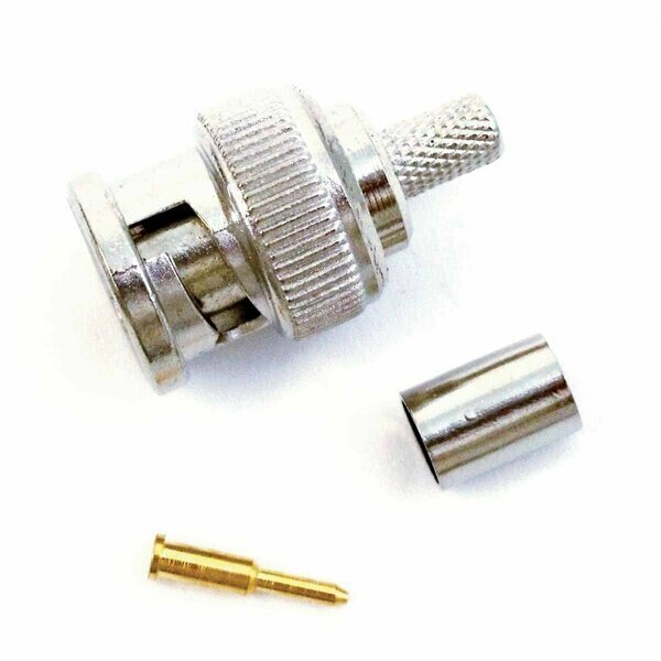 BNC Male Crimp Connector for RG58, Kalibur, Mfr#: BNC2X
