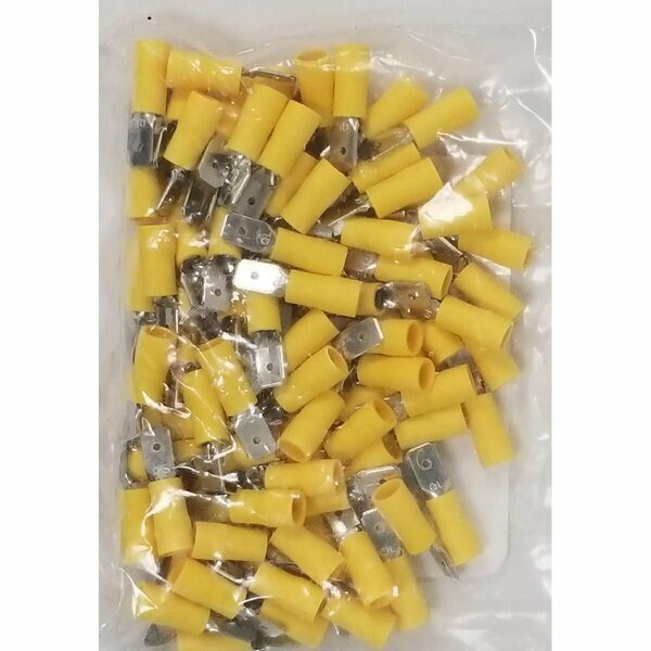 10-12 Gauge Male QD Wire Connector, 100PK, Marmat, Mfr#: 1015425C
