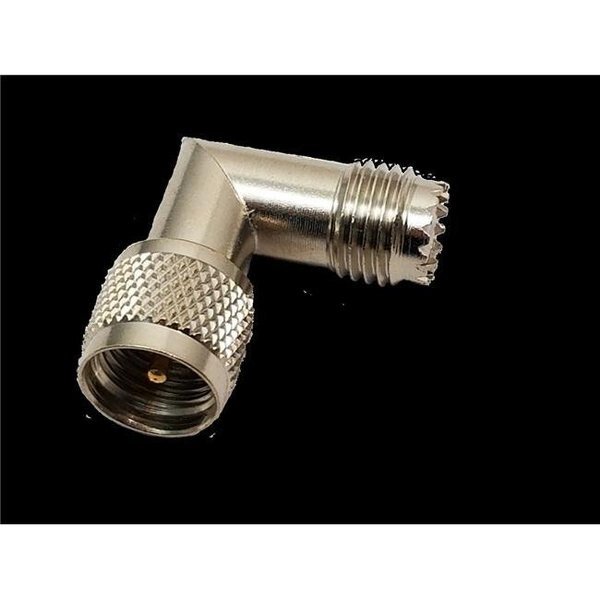 Right Angle Mini UHF Female To Mini UHF Male, Plugit, Mfr#: PL981613