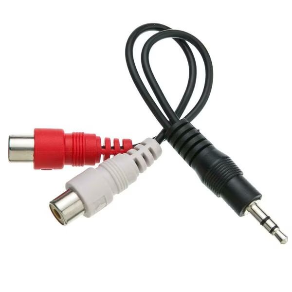 0.25 in. Mono Male Phono to RCA Female Adapter, Cable Wholesale, Mfr#: 30S1-15200