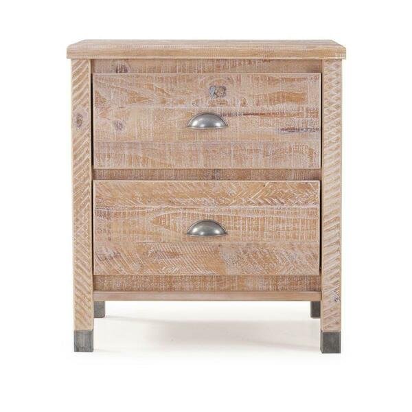 Baja Night Stand With 2 Drawer Barnwood, Ef, Mfr#: BJ208