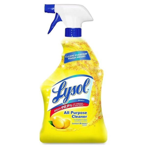 Reckitt Benckiser 19200-75352 32 oz Lemon Lysol RTU All Purpose Cleaner - Case of 12, Reckitt Benckiser, Mfr#: 19200-75352