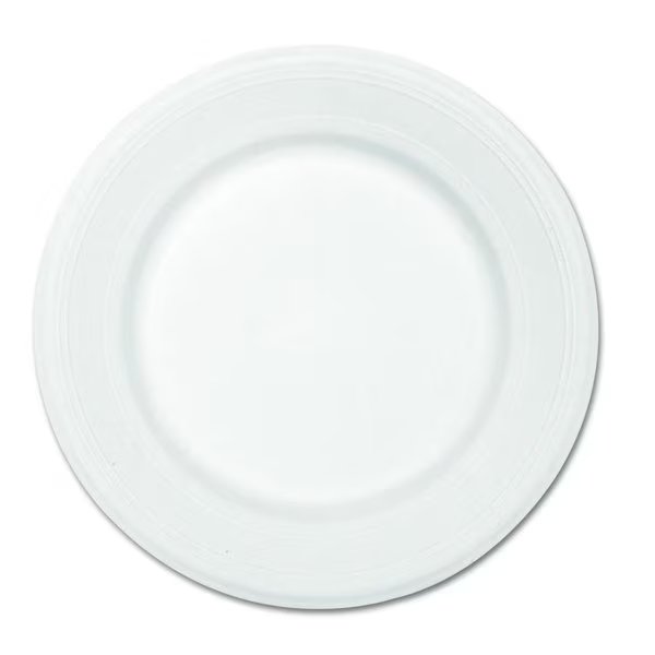 Huhtamaki 21217 10.5 in. Dia. Paper Dinnerware Plate; White - Case of 500, Huhtamaki, Mfr#: 21217