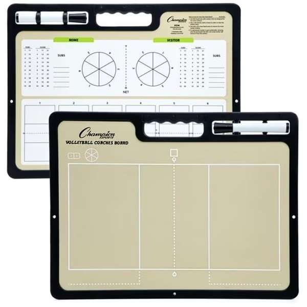 Champion Sports CBVBXL 16 x 12 x 1 in. Extra Large Volleyball Coaches Board, Champion Sports, Mfr#: CBVBXL