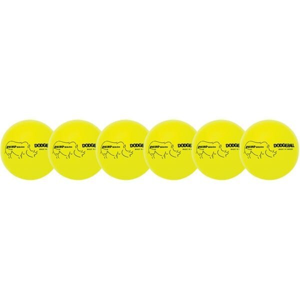 Rhino Skin Dodgeball Set, Neon Yellow - Set of 6, Champion Sports, Mfr#: CH56045