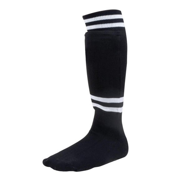 Champion Sports SL8B Youth Sock Style Soccer Shinguard; Black - Age 8-10, Champion Sports, Mfr#: SL8B