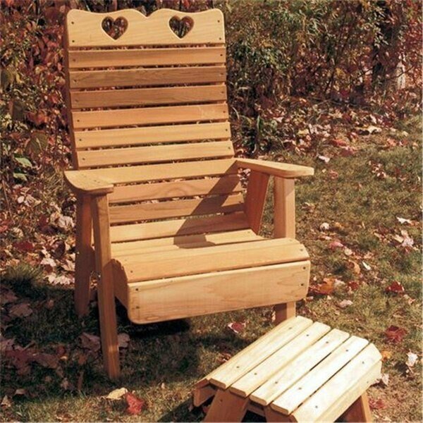 Cedar Royal Country Hearts Patio Chair, Creekvine Designs, Mfr#: WF1135CVD