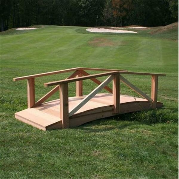 8 ft. Cedar Pearl River Garden Bridge, Creekvine Designs, Mfr#: WF1708CVD