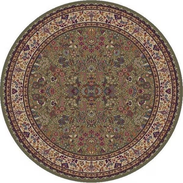 7 ft. 10 in. x 9 ft. 10 in. Jewel Sarouk - Green, Rlm Distribution, Mfr#: HO2545838