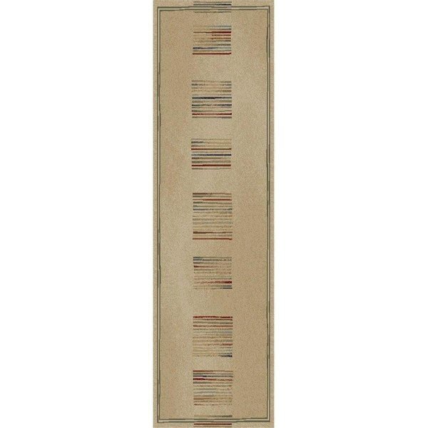 2 ft. 3 in. x 7 ft. 7 in. Jewel Stripes - Ivory, Rlm Distribution, Mfr#: HO2545839