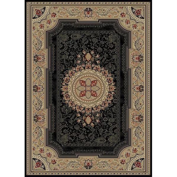 7 ft. 10 in. x 10 ft. 10 in. Ankara Chateau - Black, Rlm Distribution, Mfr#: HO2545952
