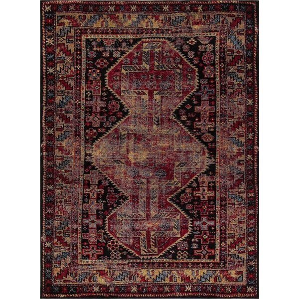 2 ft. 7 in. x 5 ft. Diamond Antique - Black, Red, Rlm Distribution, Mfr#: HO2545962
