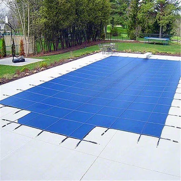 20 x 40 ft. Yard Guard Deck-Lock Mesh Safety Cover with Center Step; Blue, Kento Gear, Mfr#: KE753901