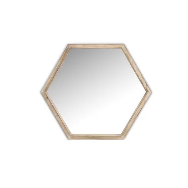 Cheungs 4577 Hexagonal Wooden Wall Mirror, Cheungs, Mfr#: 4577