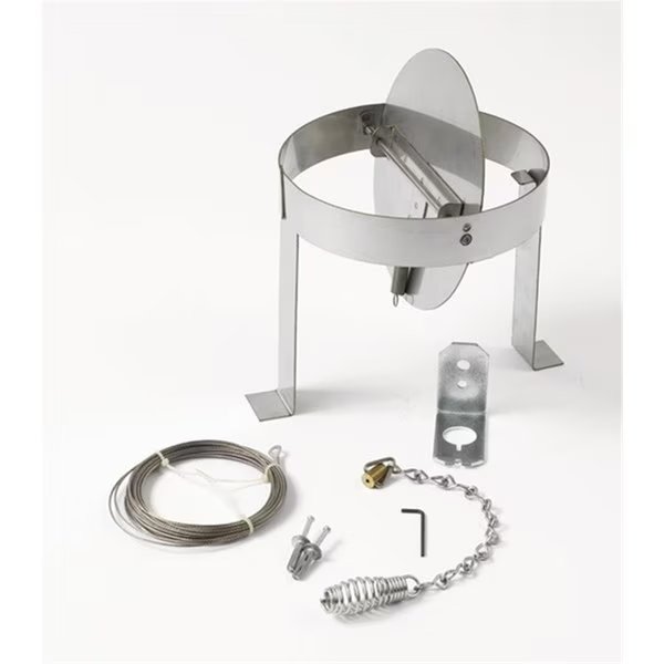 9 in. 316L Stainless Steel Liner Damper, Olympia, Mfr#: 3602890