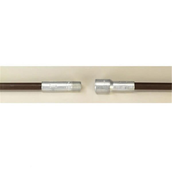3 ft. x 0.25 in. Light-Duty Fiberglass Chimney Cleaning Rod - Brown, NPT, Esteras Tikar, Mfr#: ES2199347