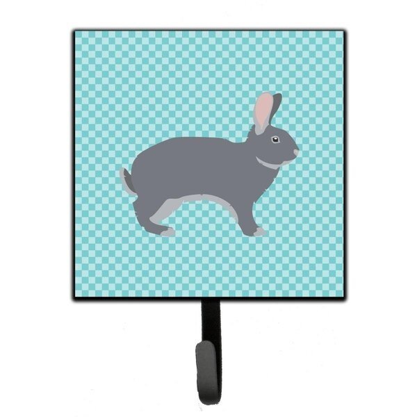 Giant Chinchilla Rabbit Blue Check Leash or Key Holder, Micasa, Mfr#: MI229754