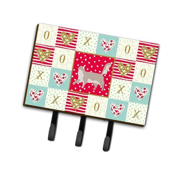 6 x 2 x 9 in. Chantilly Tiffany Cat Love Leash or Key Holder, Carolines Treasures, Mfr#: CK5574TH68