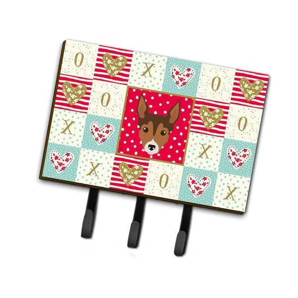 6 x 2 x 9 in. Tenterfield Terrier Love Leash or Key Holder, Carolines Treasures, Mfr#: CK5239TH68
