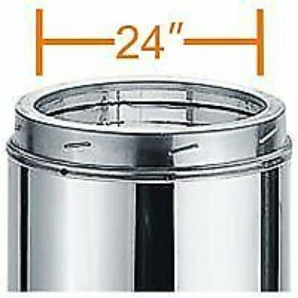 Majestic SL324 24 in. Chimney Vent Pipe Section, Majestic Pet, Mfr#: SL324