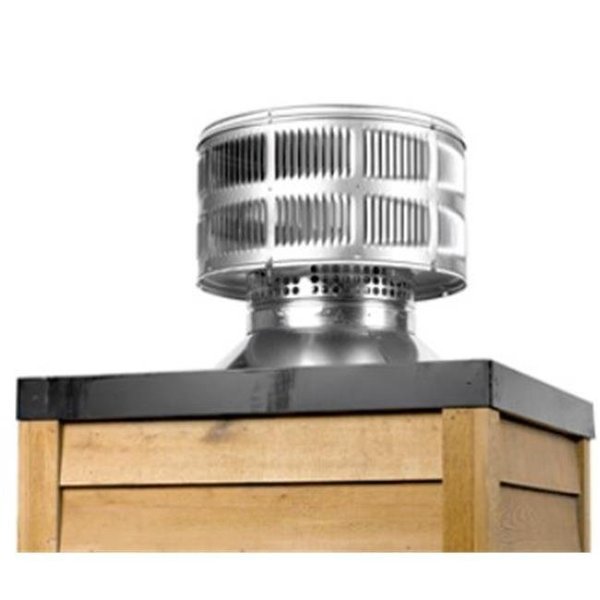Majestic TR342-B Telescoping Termination Round Cap with Storm Collar, Majestic Pet, Mfr#: TR342-B