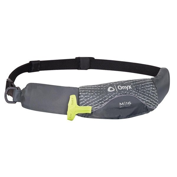 M-16 Manual Inflatable Belt Pack, Grey, Onyx Outdoor, Mfr#: ON82302