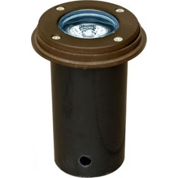 Dabmar Lighting LV301-BZ-SLV 12V MR16 Well Light without Grill & PVC Sleeve; 20W - Bronze, Dabmar Lighting, Mfr#: LV301-BZ-SLV