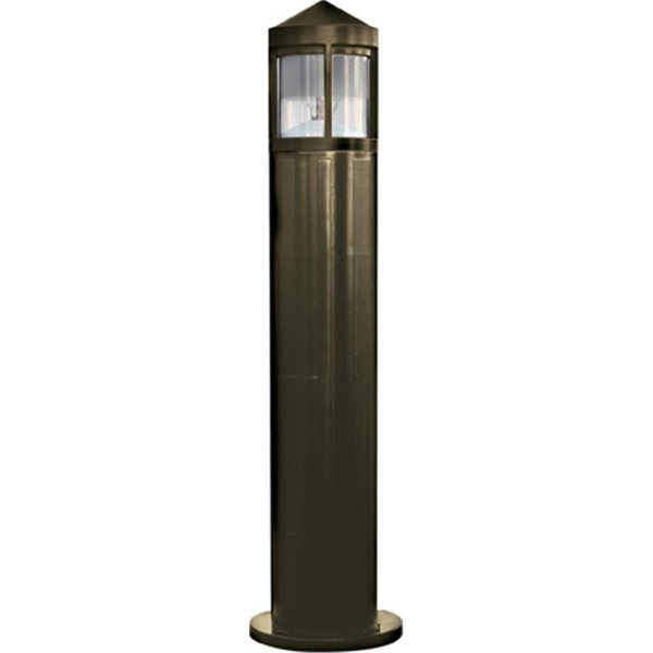 60W 120V Fiberglass Bollard, Bronze - 41.88 x 10.25 x 10.25 in., Feeltheglow, Mfr#: FE2563096