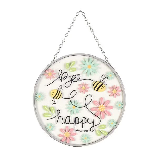 Bee Happy Suncatcher, Dicksons, Mfr#: SUNCG40