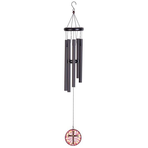 35 in Sail Yellow  Orange Cross Windchime, Dicksons, Mfr#: WCA124