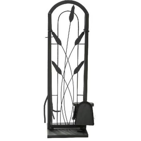 Dagan 1701 Cotton Tail Design Fireplace Tool Set; Black - 5 Piece, Dagan, Mfr#: 1701