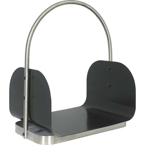 Dagan LC710 Stainless Steel Log Holder; Black & Stainless Steel, Dagan, Mfr#: LC710