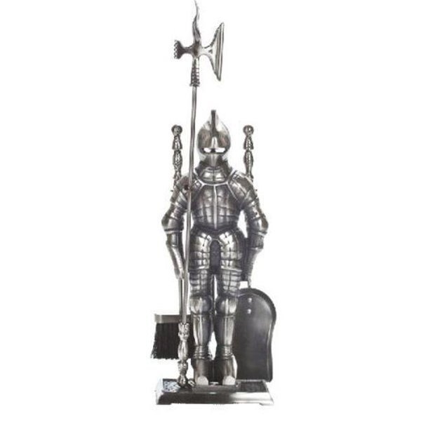Dagan 7500 Knight Fireplace Tool Set; Pewter - 5 Piece, Dagan, Mfr#: 7500