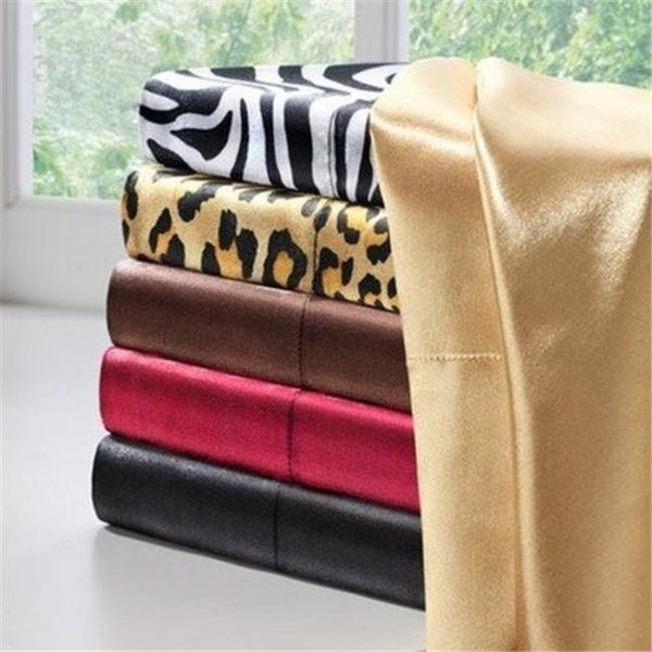 Madison Park SHET20-173 Satin Solid Sheet Set - Black, Madison Park Essentials, Mfr#: SHET20-173