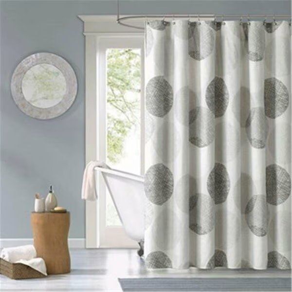 Madison Park Vaughn Shower Curtain, Grey - 72 x 72 in., Madison Park Essentials, Mfr#: MPE70-038